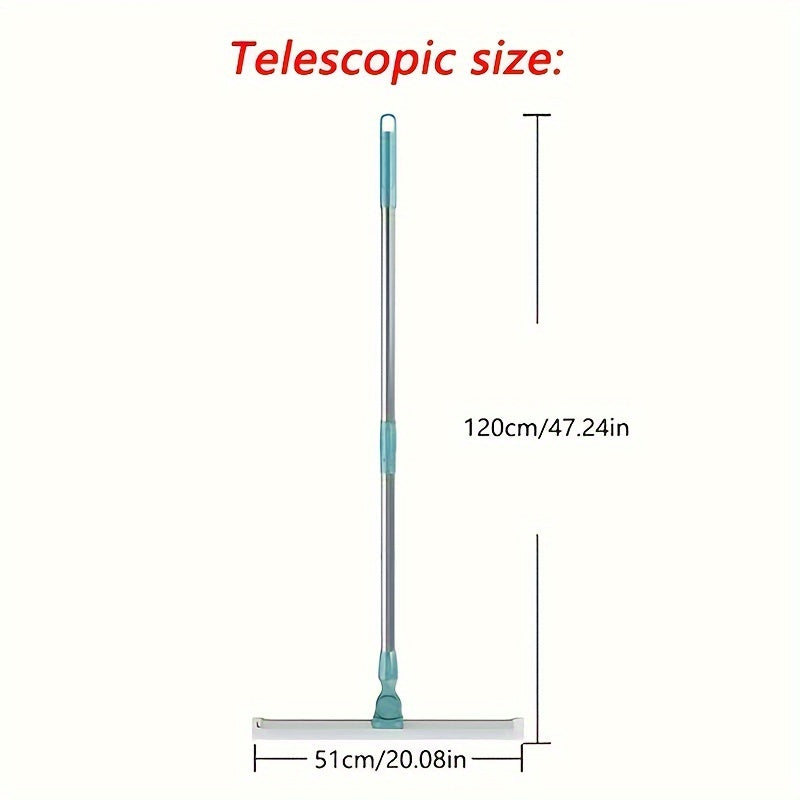 1pc Silicone Magic Wiper Toilet Scraper Broom - Multi-Use Floor Mop for Bathroom, Living Room, Bedroom, Glass - No Electricity Needed Household Cleaning Tool