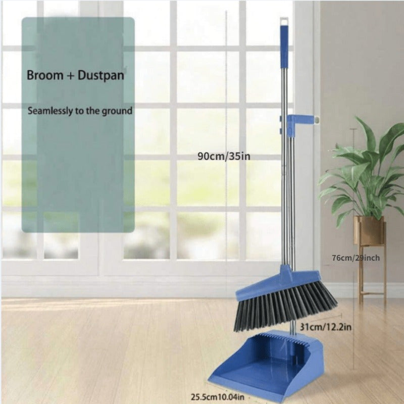 MiniSun Folding Broom and Dustpan Set | Portable and Convenient for Floor Cleaning