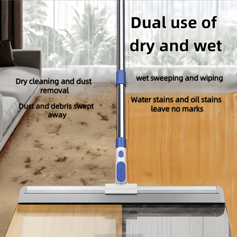 Floor Squeegee Bathroom Home Use Squeegee Toilet Two-in-one Magic Broom Dry and Wet Two-in-one Scraper
