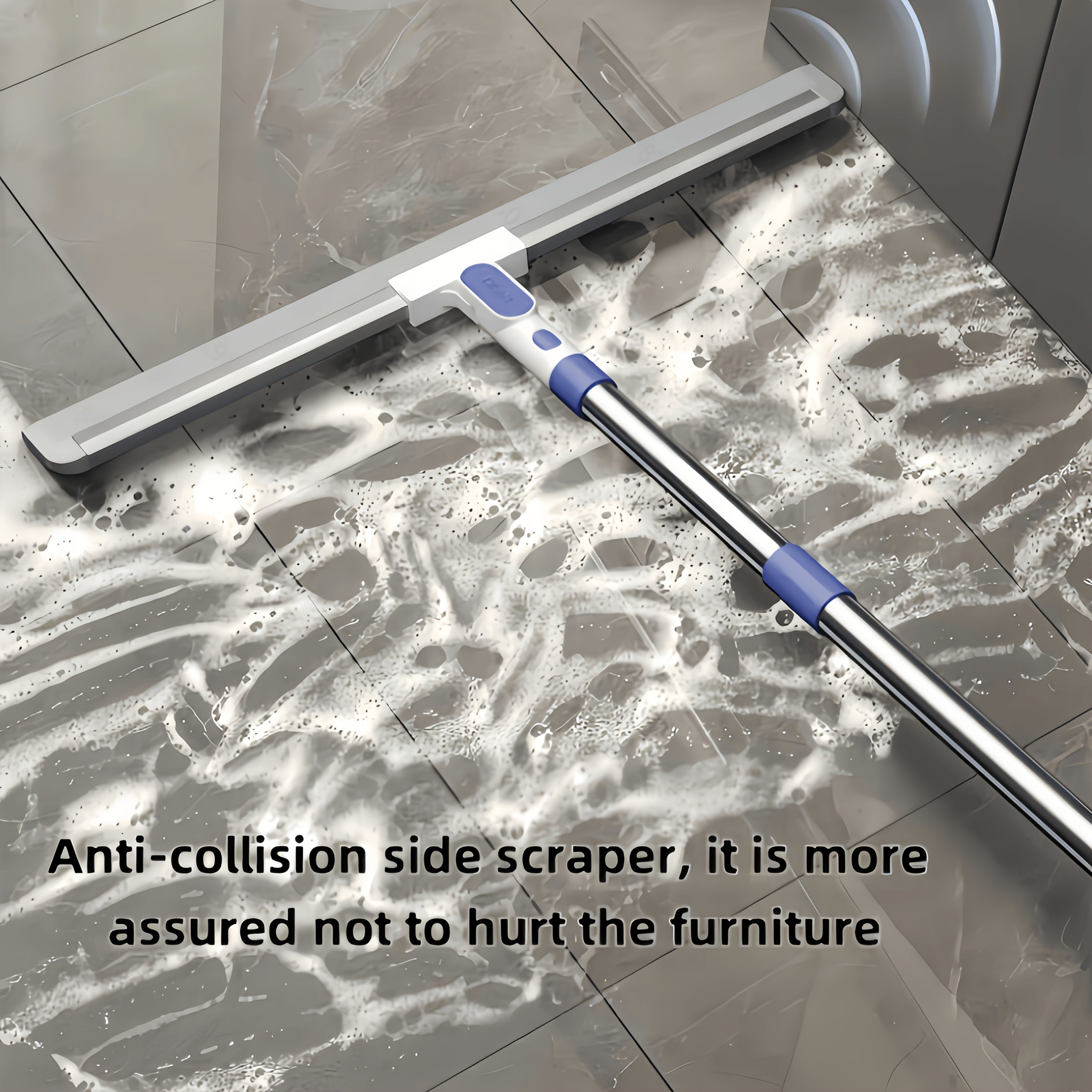 Floor Squeegee Bathroom Home Use Squeegee Toilet Two-in-one Magic Broom Dry and Wet Two-in-one Scraper