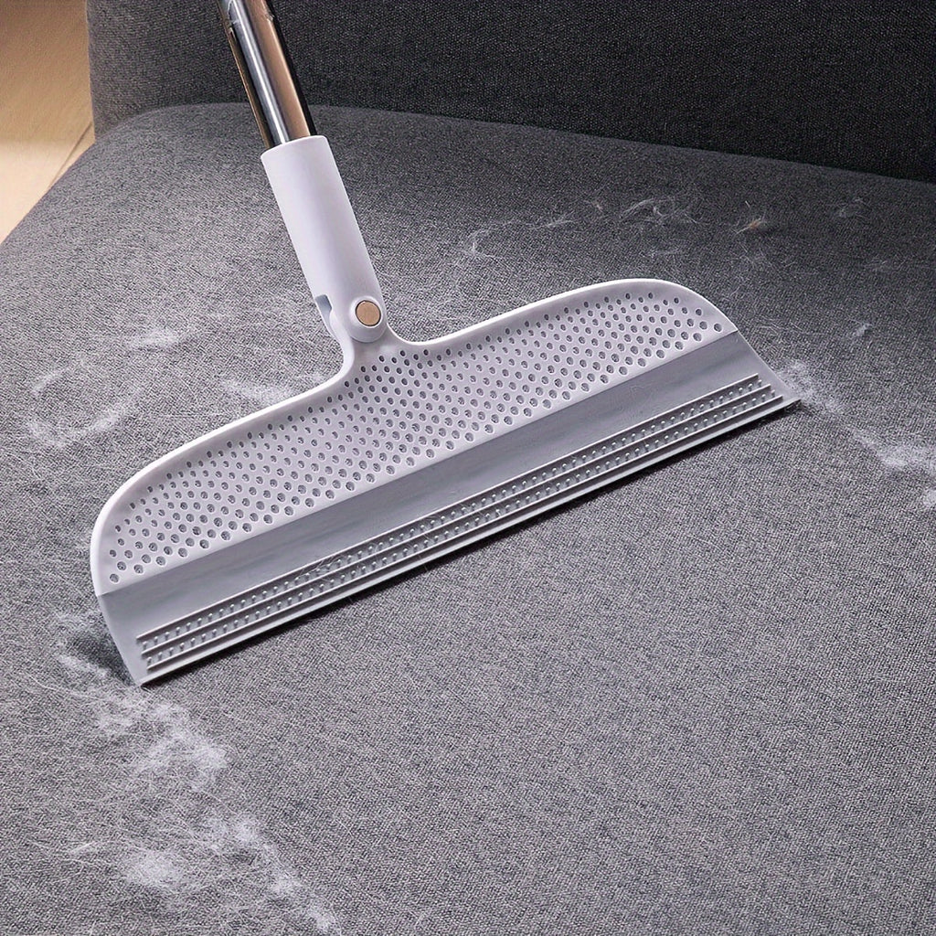 Multifunction Magic Broom, Household Silicone Wiper Floor Squeegee Non-Stick Hair Sweeping Tool 4 In 1 Adjustable Floor Scraping Sweeper For Bathroom, Window, Kitchen, Tile Floor Cleaning (Grey)