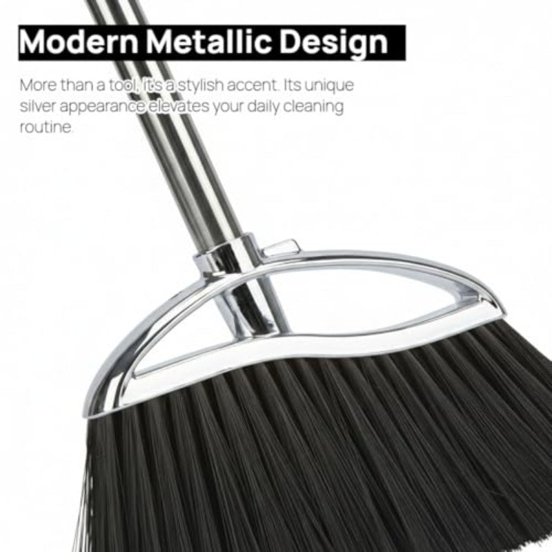 Indoor Soft Bristles Sweeping BroomLong Handle Kitchen Angle Broom for Floor Cleaning Home Office Hardwood