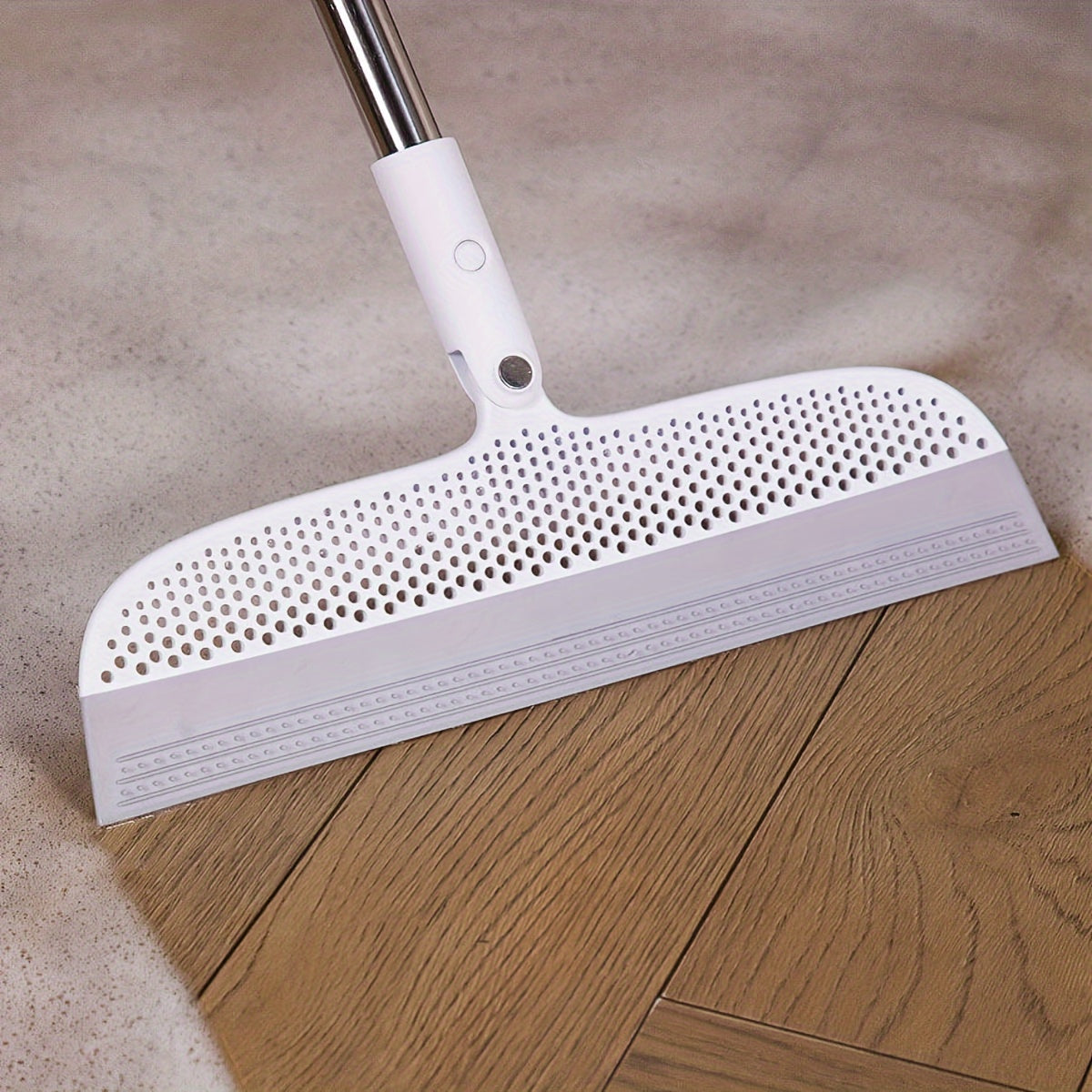 Multifunction Magic Broom, Household Silicone Wiper Floor Squeegee Non-Stick Hair Sweeping Tool 4 In 1 Adjustable Floor Scraping Sweeper For Bathroom, Window, Kitchen, Tile Floor Cleaning (Grey)