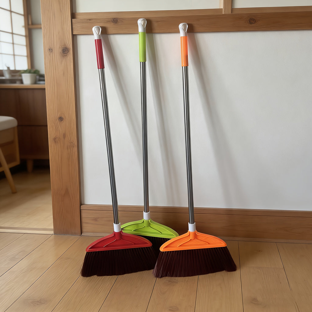 Handheld Broom with Soft Bristles, Household\u002FSchool\u002FOffice Use, Plastic Broom, High-Quality Sweeping Broom, Non-Stick Hair for Floor Cleaning
