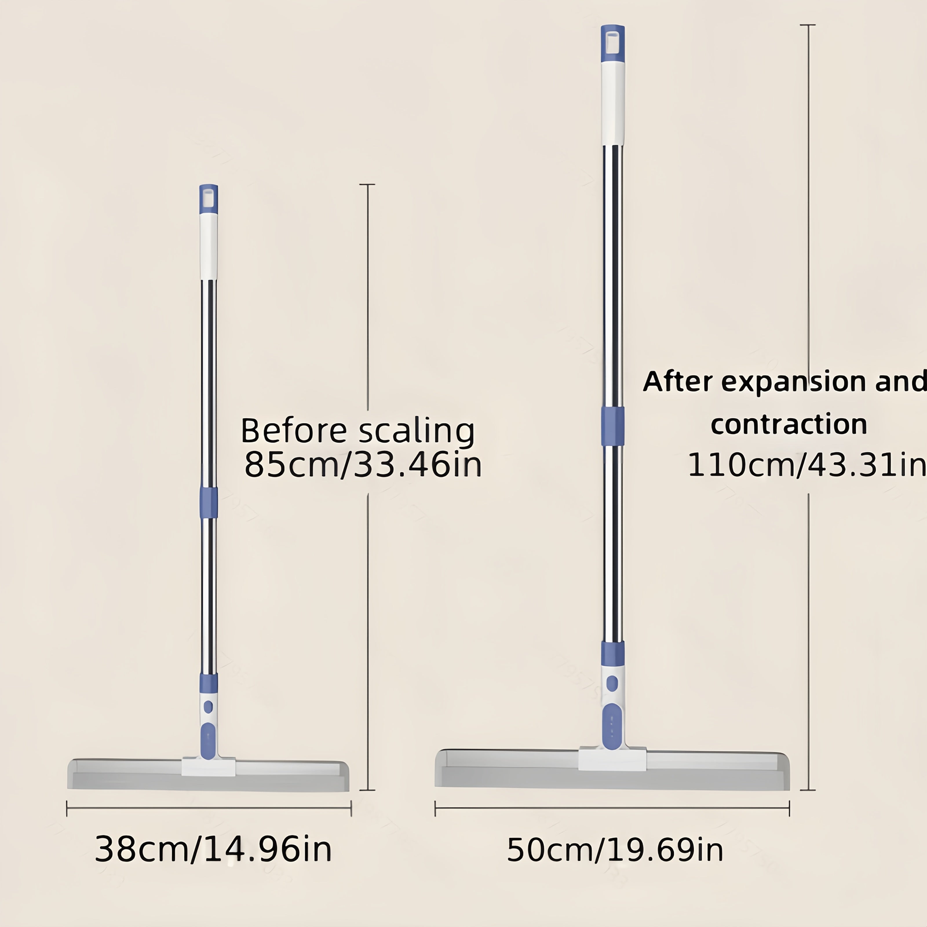 Floor Squeegee Bathroom Home Use Squeegee Toilet Two-in-one Magic Broom Dry and Wet Two-in-one Scraper