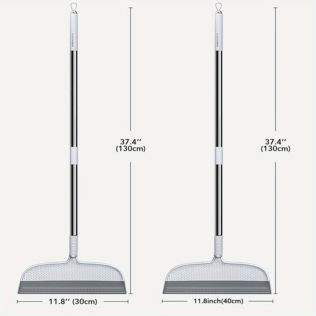 Multifunction Magic Broom, Household Silicone Wiper Floor Squeegee Non-Stick Hair Sweeping Tool 4 In 1 Adjustable Floor Scraping Sweeper For Bathroom, Window, Kitchen, Tile Floor Cleaning (Grey)