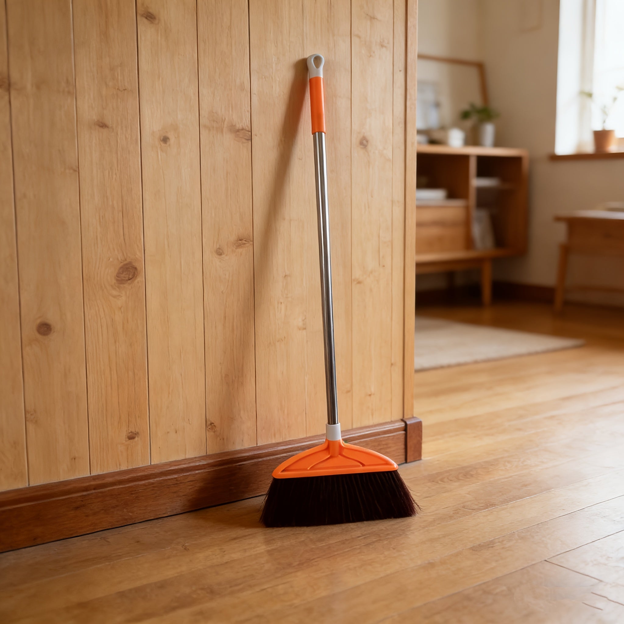 Handheld Broom with Soft Bristles, Household\u002FSchool\u002FOffice Use, Plastic Broom, High-Quality Sweeping Broom, Non-Stick Hair for Floor Cleaning