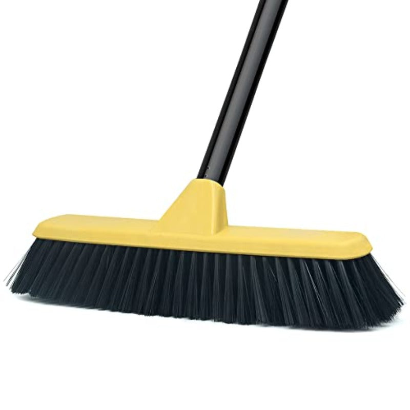Push Broom with Long Handle Floor Brush 51. 6 Inch Soft Bristle Broom 12. 2\