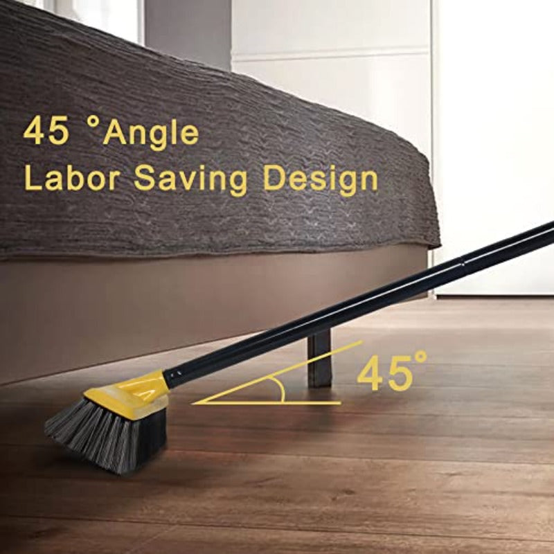 Push Broom with Long Handle Floor Brush 51. 6 Inch Soft Bristle Broom 12. 2\