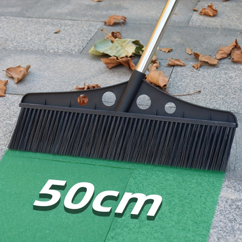 Heavy Duty Large Broom 1 Heavy Duty Long Handle Large Broom- Stiff Bristles Effectively Clean Up Brooms And Debris, Durable Plastic Design Easily Cleans Interior\u002FFloor, Great For Yard And Home Use, Broom For Ground