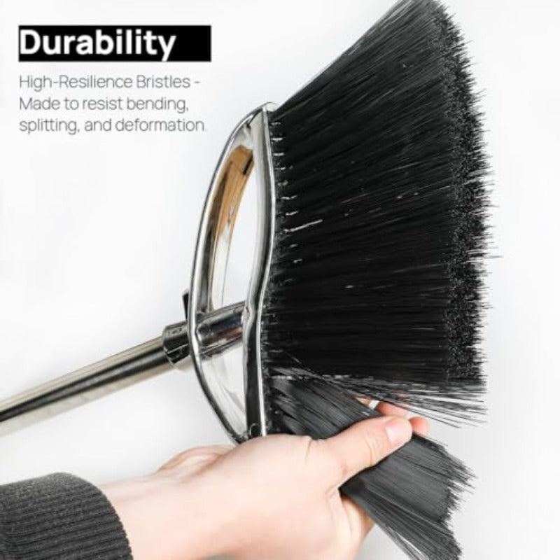 Indoor Soft Bristles Sweeping BroomLong Handle Kitchen Angle Broom for Floor Cleaning Home Office Hardwood
